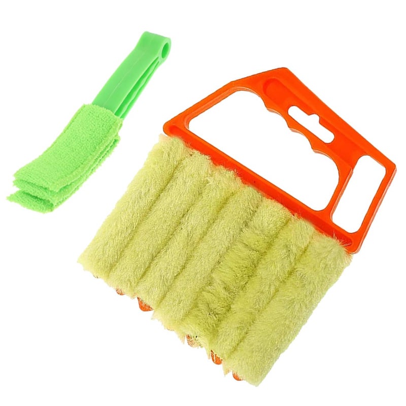7 Tooth and 3 Tooth Blinds Cleaning Brush Set for Window Shutters and Air Conditioner Vents - Image 2