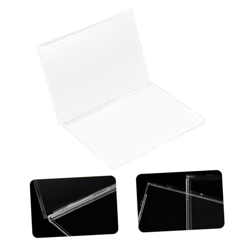 TEHAUX 20 Pcs Transparent Acrylic Card Holder Case Hard Protective Display for Business Cards Game and Reusable Storage 9 50 X 7 00 X 0 50 CM - Image 4
