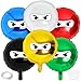 Hungdao 12 Pcs 18 Inches Ninja Balloons Colorful Ninja Theme Party Supplies Aluminum Film Balloon Birthday Party Favors - Image 2