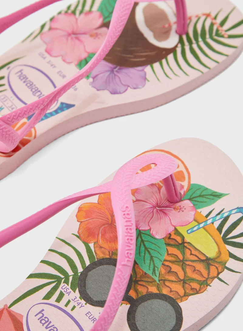 havaianas Kids Printed Slyde