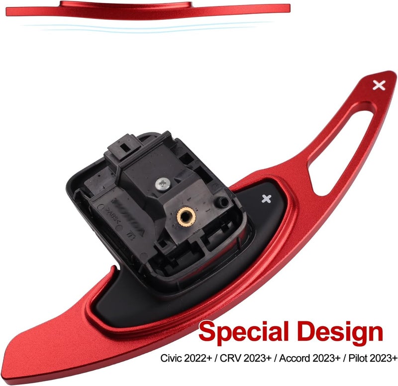 Thenice مبدلات السرعة من سبائك الألمنيوم Thenice لهوندا سيفيك وأكورد وCR-V (أحمر) - Image 4