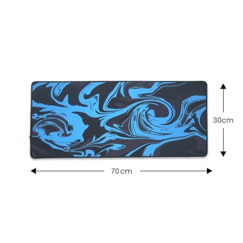 SPIN CART Large Gaming Mouse pad, Long XXL Extended Desk Table Mat Mousepad for Laptop PC Computer (Abstract Blue) - Image 4