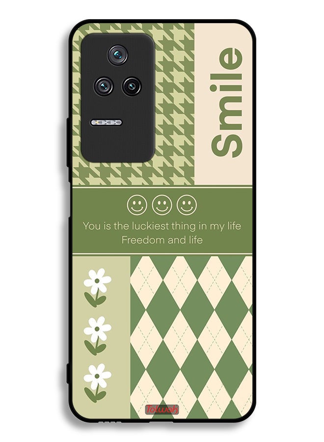 Tolwak Xiaomi Poco F4 Protective Case Cover Smile Is The Luckiest Thing In My Life - Image 2