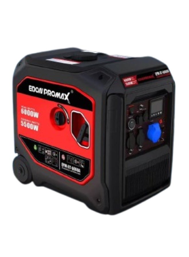 مولد كهرباء إيدون بروماكس 6000 واط يعمل بالبنزين مع جهاز تحكم عن بعد - 50 هرتز، 230 فولت، EPM-RT-6000A
