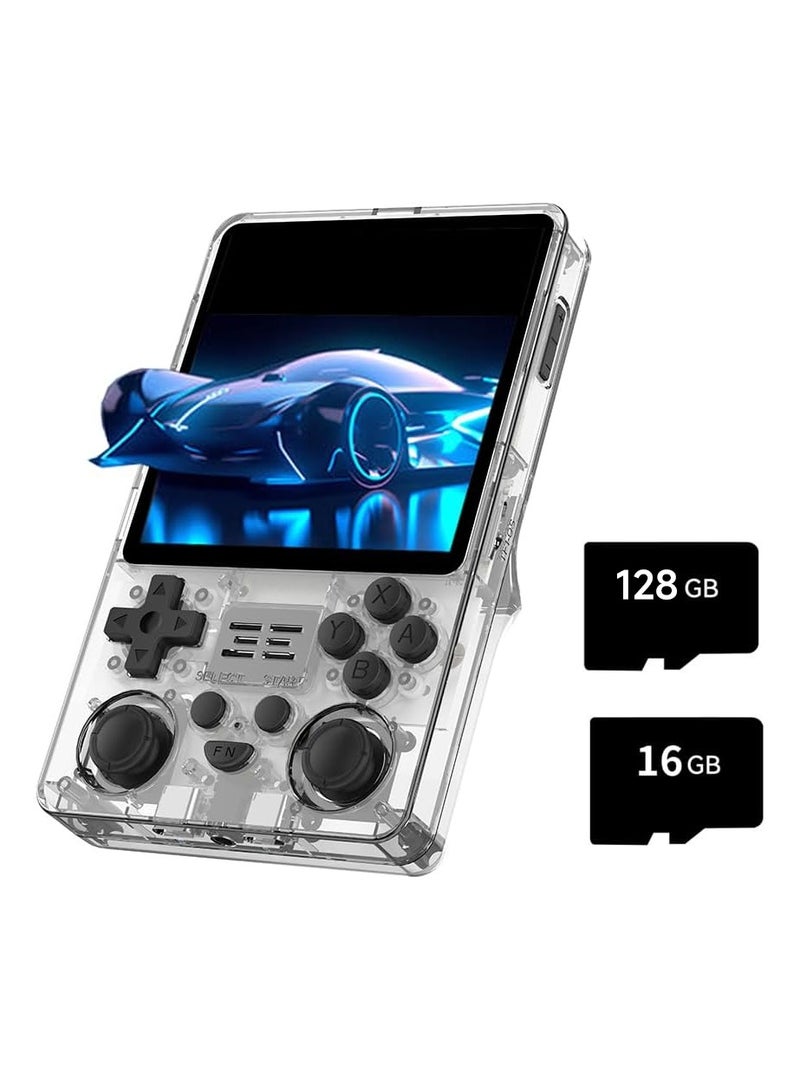 Powkiddy RGB20SX Handheld Game Console with 10000 Gmaes, 4-Inch IPS Open Source Linux Retro Portable Gaming Console, 5000Mah Battery Handheld Emulator Gift for Kids Adults (White, 128GB) - Image 1