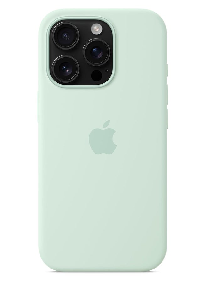 Apple iPhone 16 Pro Silicone Case with MagSafe Aquamarine - Image 4