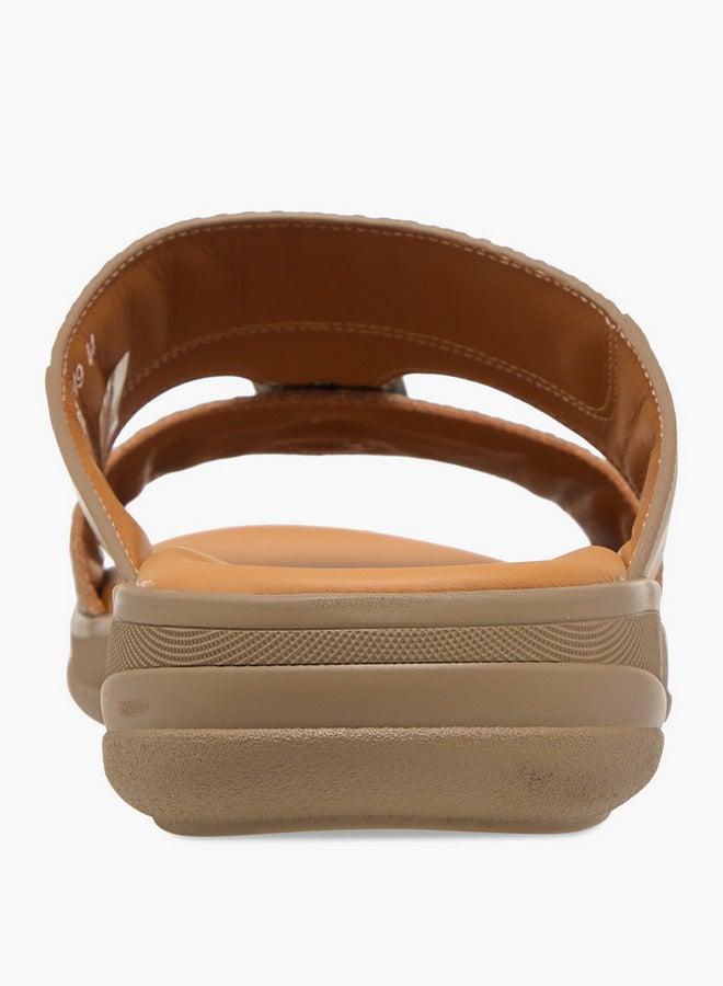 DUCHINI Men's Buckle Accent Slip-On Arabic Sandals - Image 5