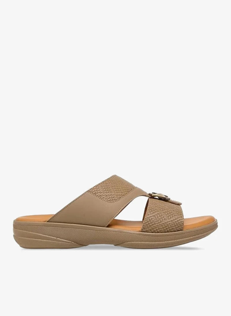 DUCHINI Men's Buckle Accent Slip-On Arabic Sandals Ramadan Collection