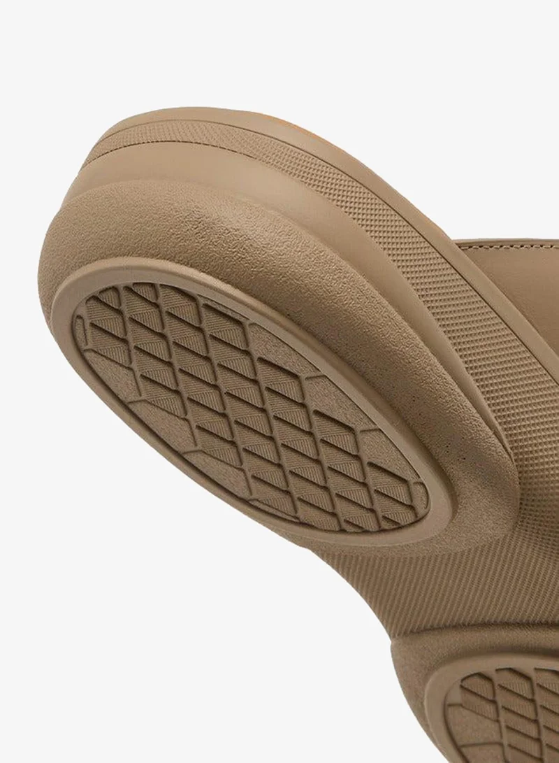 DUCHINI BEIGE Men's Buckle Accent Slip-On Arabic Sandals Ramadan Collection for Men | Best Price UAE