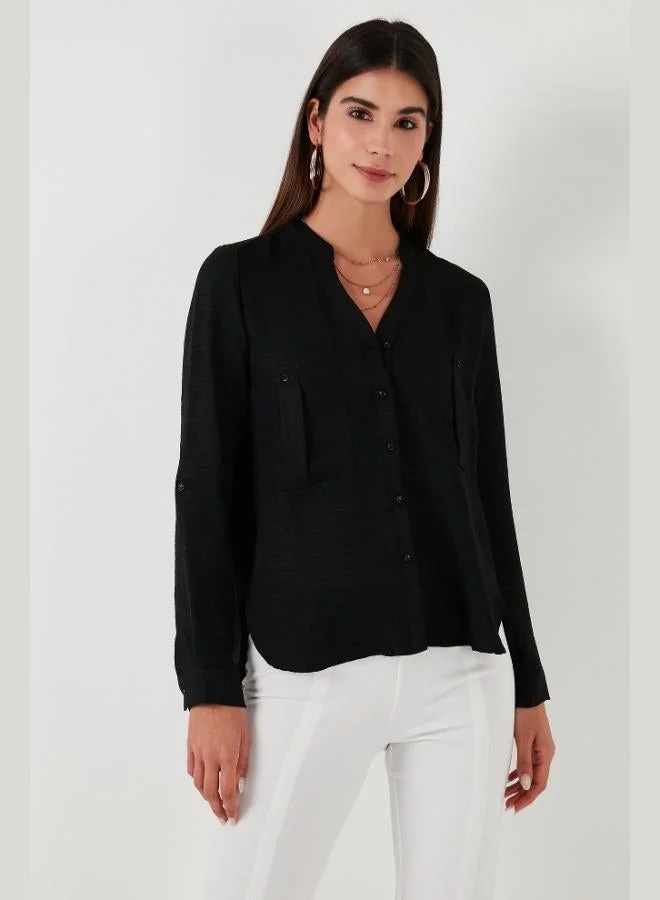 Lela Lela Regular Fit Mandarin Collar Shirt Women's SHIRT 67044872S4