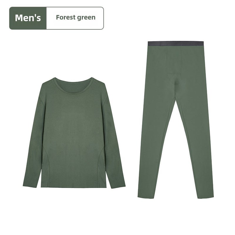 Ladies Thermal Underwear Heat Retaining Antibacterial Set Forest Green (male) 