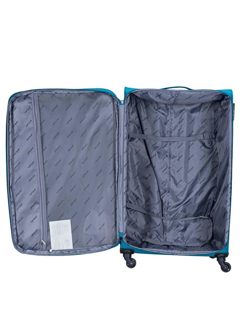 VIPTOUR - Set of 4 Light Weight Polyester Jacqard Trolley Luggage With Number Lock 20,24,28,32 Inches - Image 1