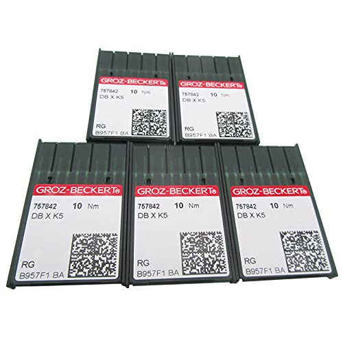 ckpsms 50PCS Groz Beckert DBXK5 Industrial Embroidery Machine Needles in CKPSMS Clear Plastic Box Compatible withReplacement for Tajima Brand Barudan Brand SWF Brand 659 - Image 1