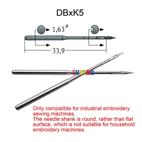 ckpsms 50PCS Groz Beckert DBXK5 Industrial Embroidery Machine Needles in CKPSMS Clear Plastic Box Compatible withReplacement for Tajima Brand Barudan Brand SWF Brand 659 - Image 3