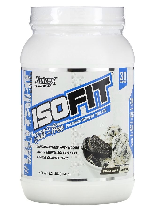 Nutrex Research آيسو فيت بريميوم حلوى عزل الكوكيز والكريمة 2.3 رطل (1041 جرام)
