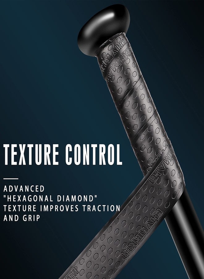 Champkey PRO 40" Bat Grip Tape(2 Pack) | 1.75mm Comfortable and Soft Bat Tapes | Precut and Full Adhesive Back Baseball Grip Tapes (Black(2 Pack)) - Image 3