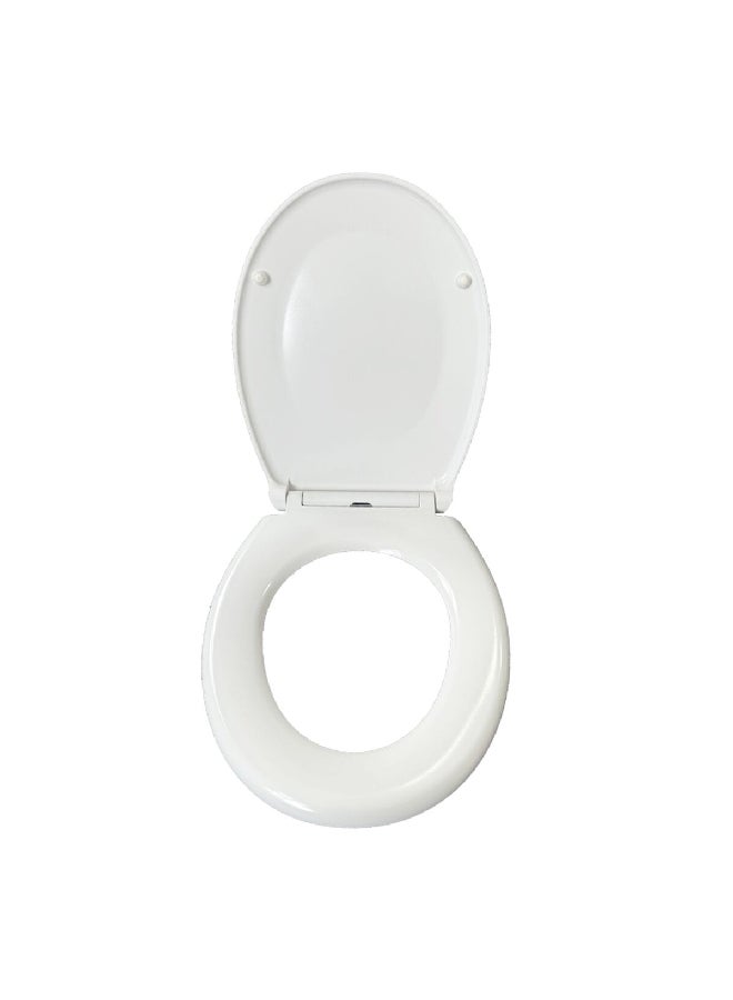 HoneyBee High-Quality and Durable UF OBF Toilet Seat Cover White 493 x 75 x 393 cm LPU-002 - Image 3