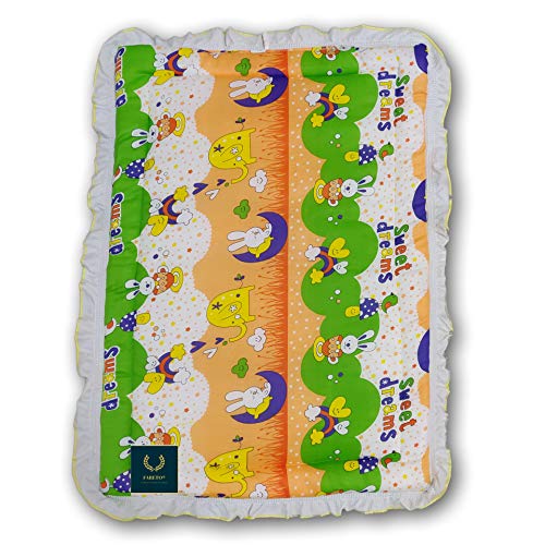Fareto Newborn Baby Lacy Muslin Cotton Godari Cradle Bed (Multicolour, 0-12 Months, Pack of 3), Lightweight - Image 4