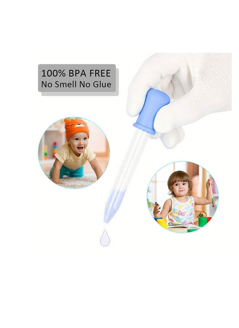 SUNSAR 10 Pack Liquid Pipettes Droppers Silicone 5ml Clear Medicine Eye Dropper, with Bulb Tip and 2 Cleaning Brushes for Candy Mold, Gummy Bear  - Image 5