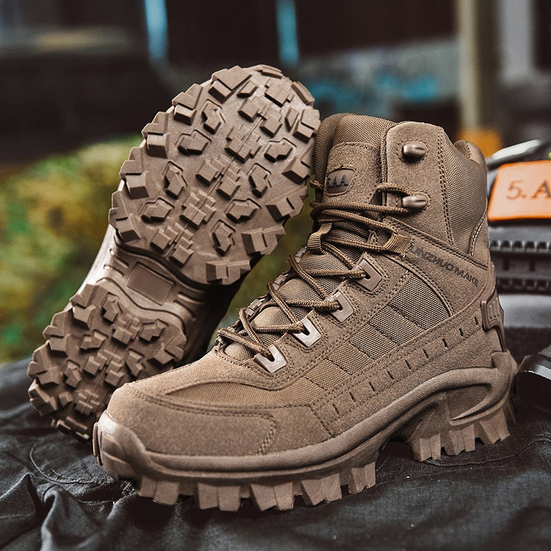 2023 Mens High-Top Outdoor Hiking Shoes Size B21 B21 Brown probe  - Image 4