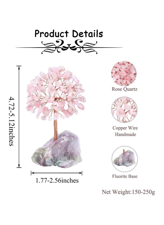 Generic Natural 7 Chakra Crystal Tree with Fluorite Base Raw Healing Crystals Bonsai Money Tree for Home Office Decor Boost Wealth Luck Ideal Gift for Any Occasion  - Image 4