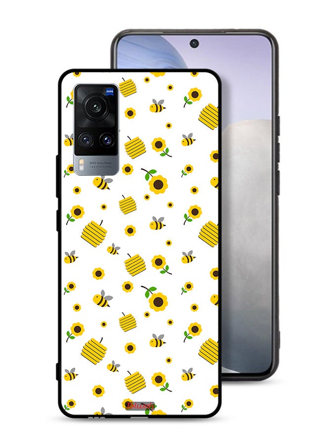 Tolwak Vivo X60 Protective Case Cover Sunflowers And Bees - Image 1