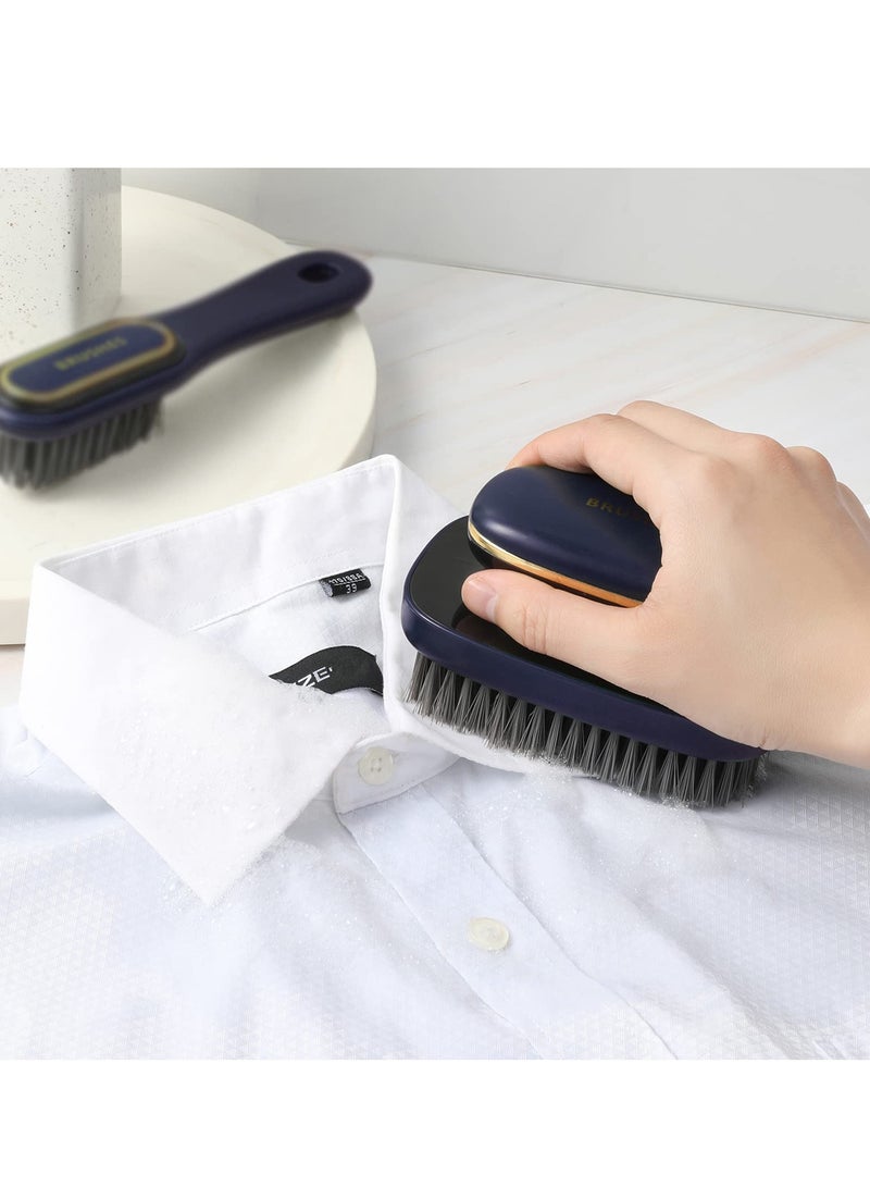 SYOSI Scrub Brush, Laundry Brush Household Cleaning Brushes Shoes Scrubbing for Stains, Arc Grip Handle, Cleaning Brush for Shower, Bathroom, Carpet, Kitchen and Bathtub Scrubber (Navy Blue) - Image 2