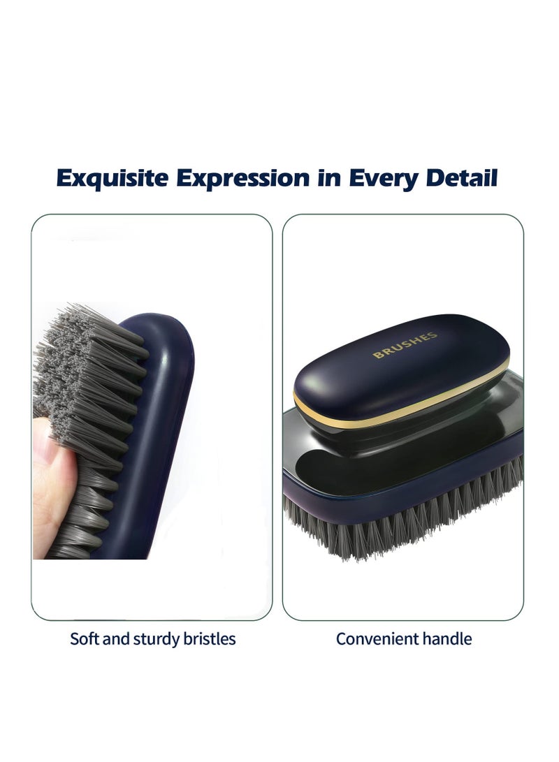 SYOSI Scrub Brush, Laundry Brush Household Cleaning Brushes Shoes Scrubbing for Stains, Arc Grip Handle, Cleaning Brush for Shower, Bathroom, Carpet, Kitchen and Bathtub Scrubber (Navy Blue) - Image 5
