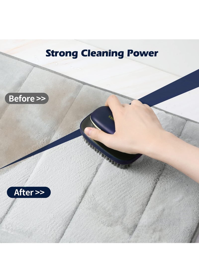 SYOSI Scrub Brush, Laundry Brush Household Cleaning Brushes Shoes Scrubbing for Stains, Arc Grip Handle, Cleaning Brush for Shower, Bathroom, Carpet, Kitchen and Bathtub Scrubber (Navy Blue) - Image 3