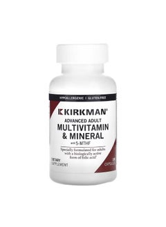Kirkman Labs Advanced Adult Multivitamin and Minerals with 5 MTHF 180 Capsules  - Image 1