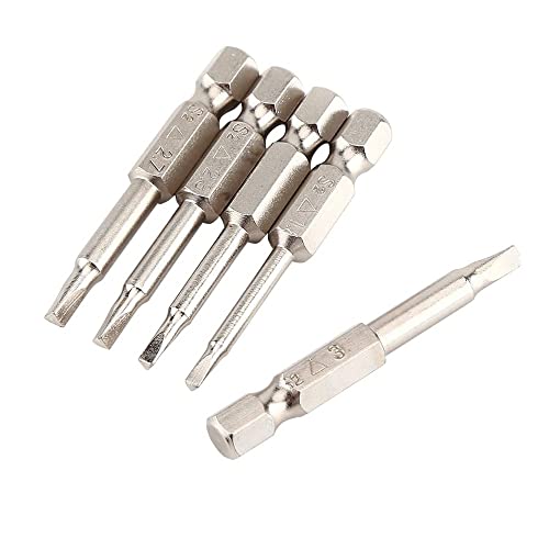 Fixinus 5 Pieces Magnetic Triangle Screwdriver Bits Set, 1/4 Inch Hex 1.8/2.0/2.3/2.7/3.0 Triangle Screwdriver Bits S2 Steel Triangle Drill, 50 mm Length - Image 4