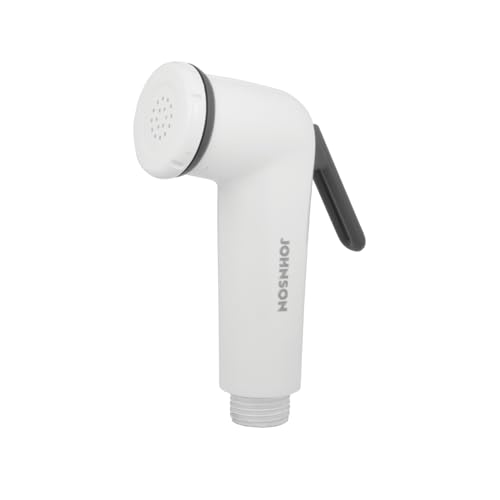 Johnson Bathrooms Johnson Sapphire Health Polished Faucet with 1 Metre PVC Hose Pipe & Wall Hook| ABS Premium Jet Spray for Toilet| 1 Yr Warranty (S1848AMZ - White Colour) - Image 3