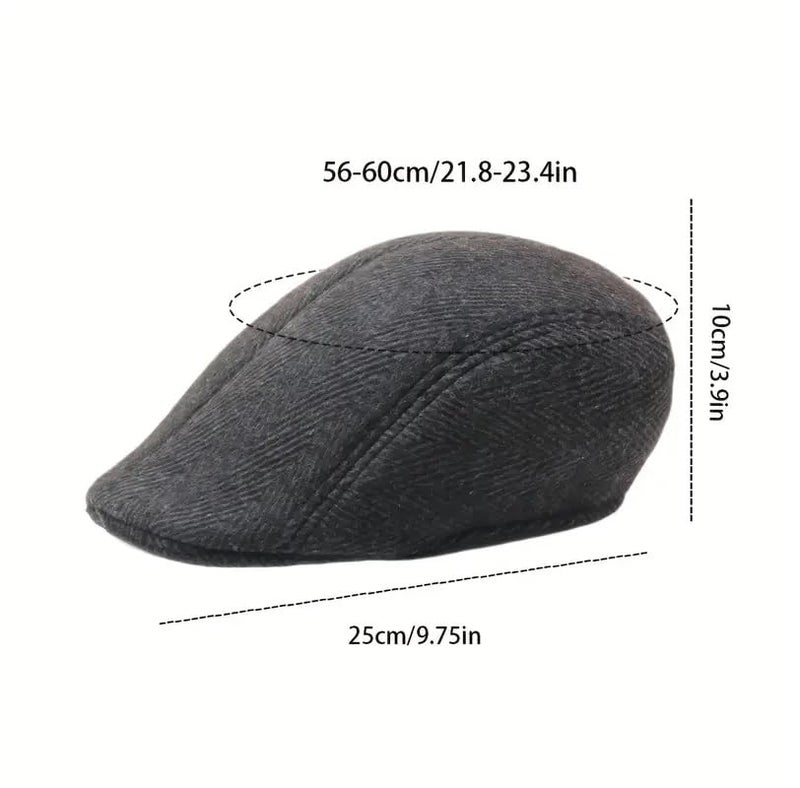 CLOTHERA Casual Golf/Flat Caps & Hats for Mens (in, Alpha, Free Size, B-Black) - Image 4