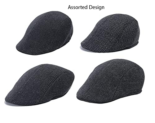 CLOTHERA Casual Golf/Flat Caps & Hats for Mens (in, Alpha, Free Size, B-Black) - Image 3