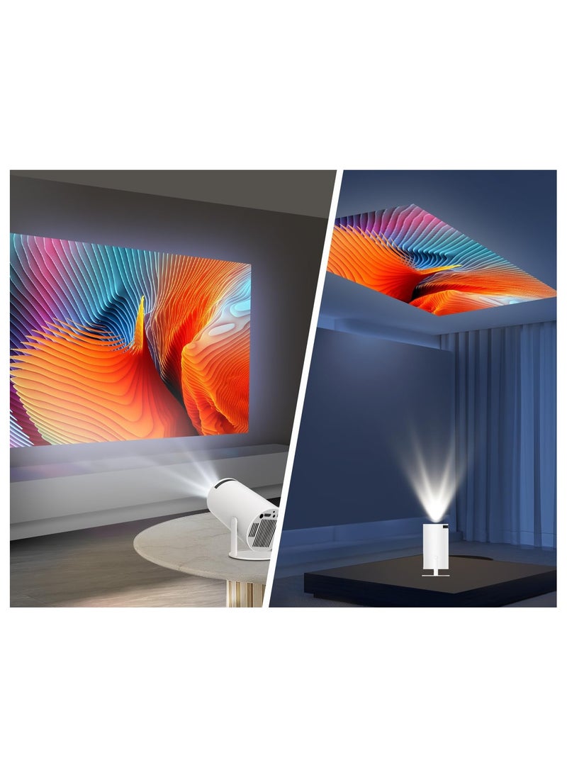 MAGCUBIC Magcubic Mini Portable Projector 5G Wifi 6 Bluetooth 5.0 Android 11, 4K Video Support, 200" Projection, 8000 Lumens, Auto Focus & Keystone Correction, Built-in Screen Mirroring  - Image 4