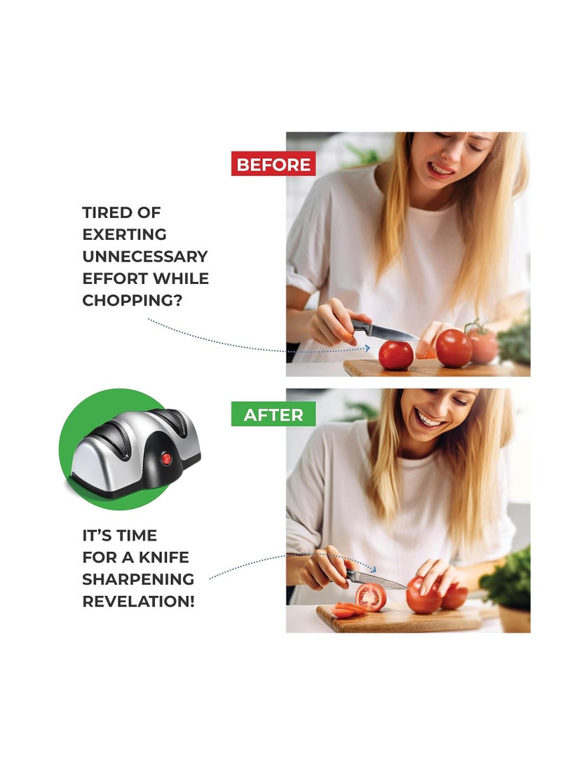 2-eye electric sharpener makes knives sharp and strong - Image 3
