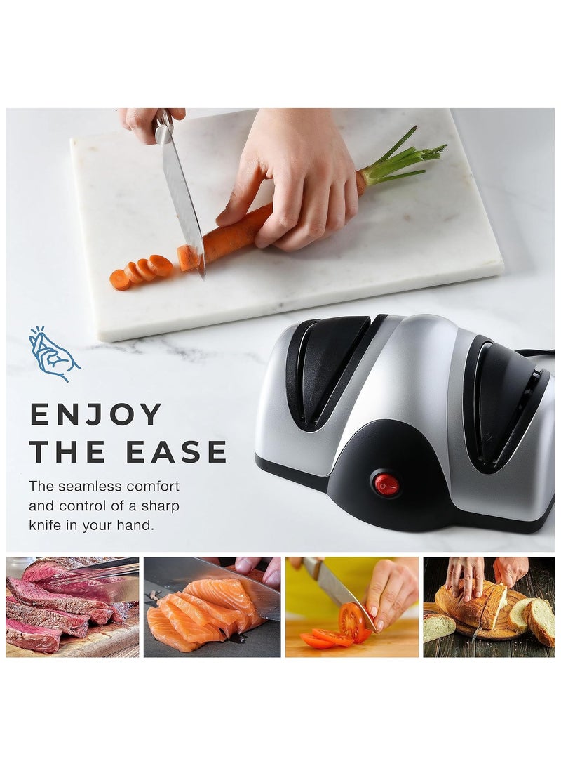 2-eye electric sharpener makes knives sharp and strong - Image 2