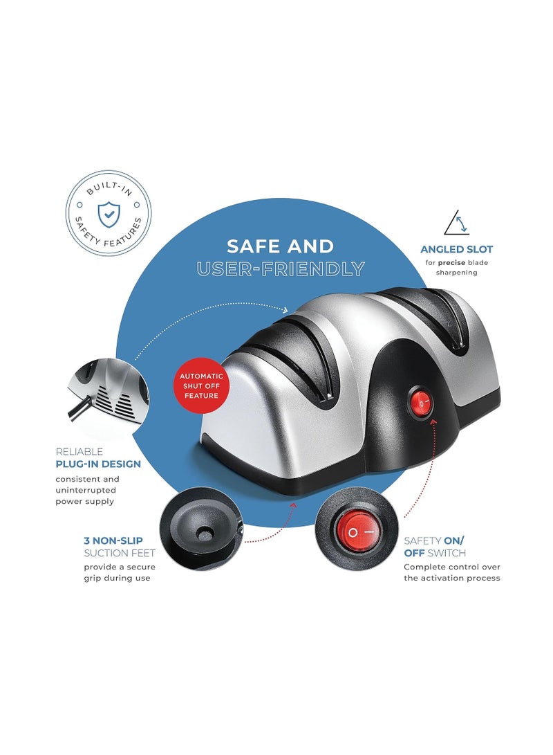 2-eye electric sharpener makes knives sharp and strong - Image 5