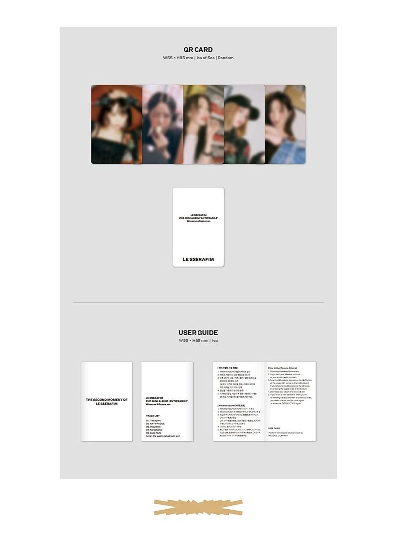 Le Sserafim  2nd Mini Album Antifragile Weverse Smart Album including Card holder Photocard QR card User guide Tracking Sealed - pzsku/ZE9DC0B9B6107553C600AZ/45/_/1680845789/1ddb839f-9f13-4d7a-b026-80cb7c29c440