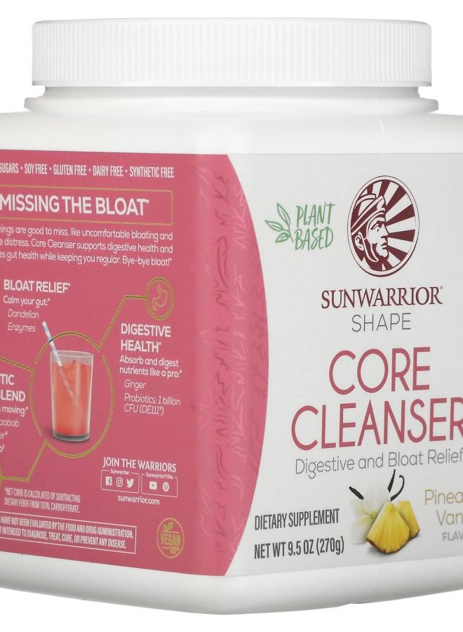 Sunwarrior Shape Core Cleanser Pineapple Vanilla 9.5 oz (270 g) - Image 2