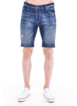 Cedy Denim Men's Sinop Blue Wear Denim Shorts Slim Fit Jean Shorts C342  - Image 2