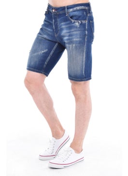 Cedy Denim Men's Sinop Blue Wear Denim Shorts Slim Fit Jean Shorts C342  - Image 3
