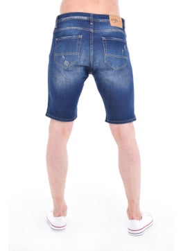 Cedy Denim Men's Sinop Blue Wear Denim Shorts Slim Fit Jean Shorts C342  - Image 4