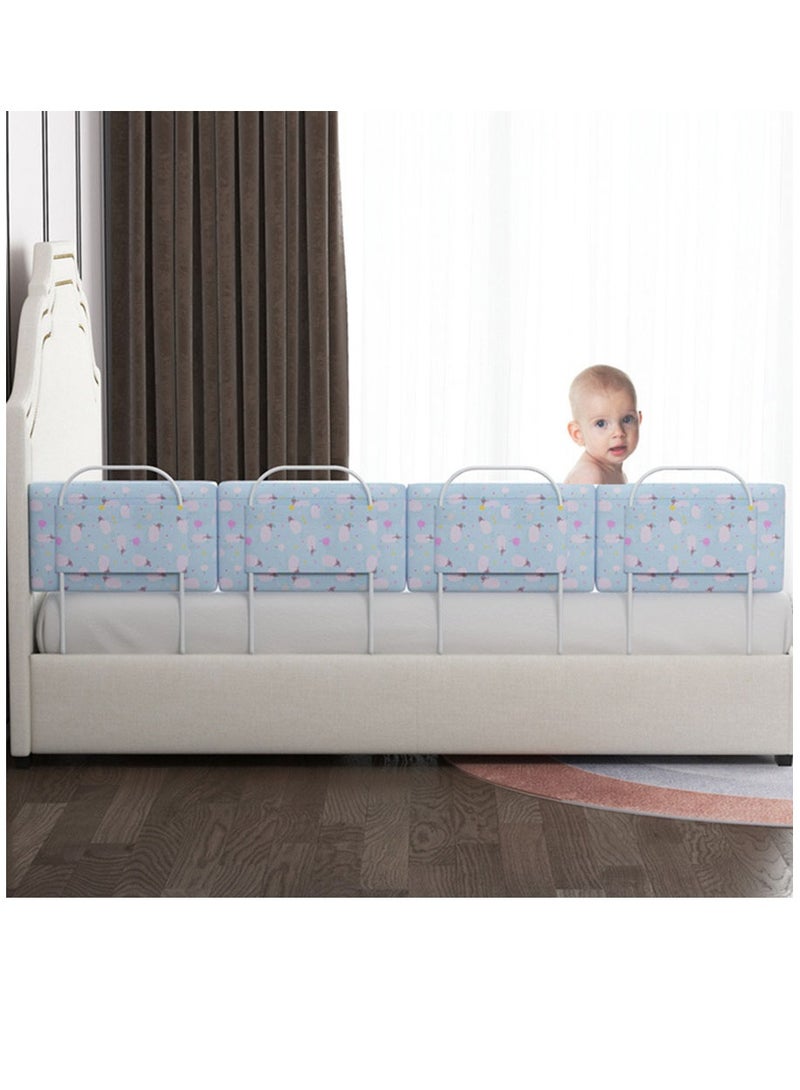 Arabest 3 Pieces Bed Rails for Toddlers, Upgrade Height Adjustable Baby Bed Rail Guard - Safety Bed Guard Rails for Kids 1 Side: 1.8 M 0.5M  - Image 2