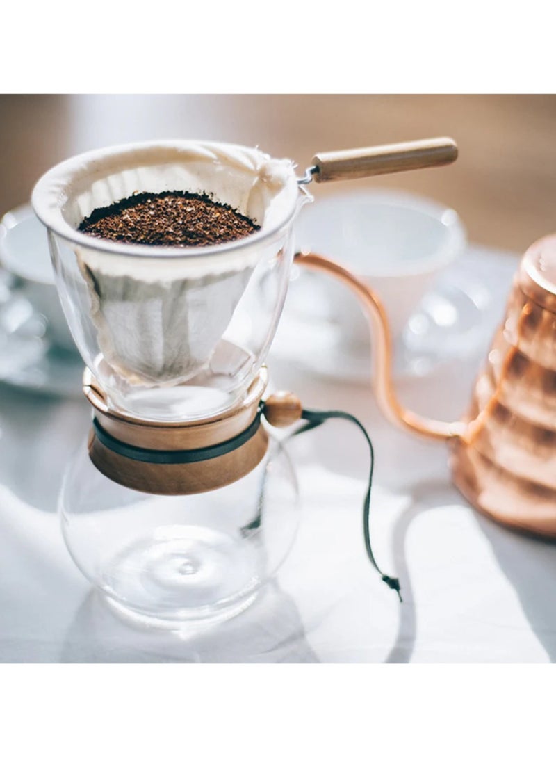 Hario Olive Wood Neck Coffee Drip Pot, 480 ml - Image 3