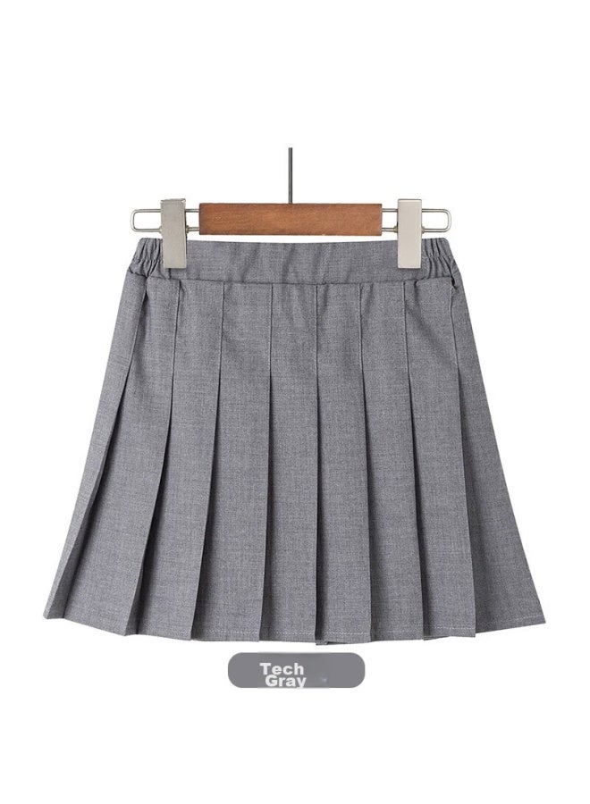 Yinuofang Girls' Pleated Skirt Performance Dress, British Style Short Skirt, School Choir Uniform, Black Suit, School Uniform, Garden Party Dress, Children's Day - Image 1