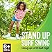 Swurfer Kick Stand Up Tree Swing Outdoor Swingset for Kids with Adjustable Handles Surfing Outdoor Play Weatherproof Easy Installation 200 lbs Ages 6 Green - Image 4