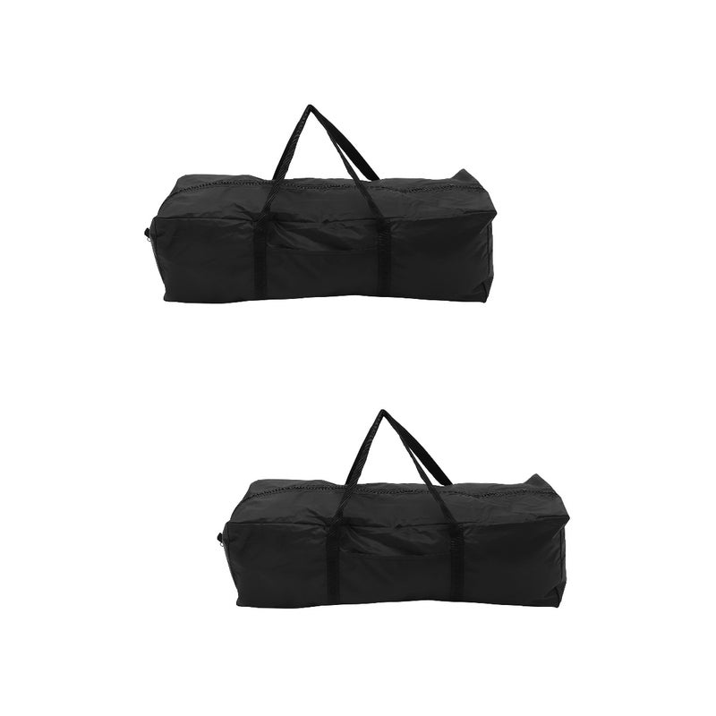 2 pcs Multipurpose Storage Bag Large Capacity Weekender Bag (Black) - Image 1