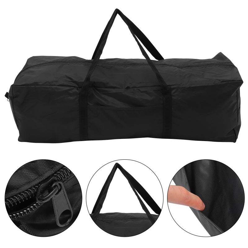 2 pcs Multipurpose Storage Bag Large Capacity Weekender Bag (Black) - Image 3