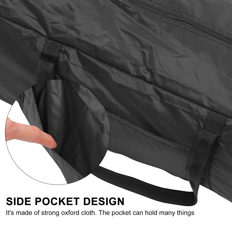 2 pcs Multipurpose Storage Bag Large Capacity Weekender Bag (Black) - Image 5